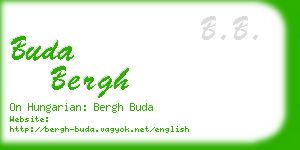 buda bergh business card